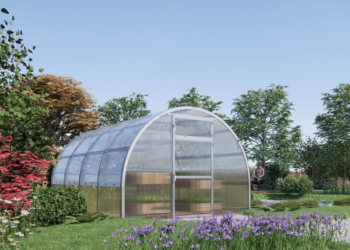 Polükarbonaatkattega kasvuhoone Dome